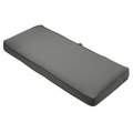 Classic Accessories Montlake Bench Cushion Foam And Slip Cover, Charcoal Grey - 48 x 18 x 3 in. CL57555